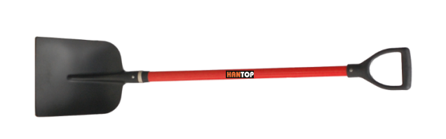Item No.42603 Square shovel with fiberglass handle and PE grip